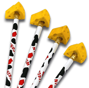 Cheese Wedge Pencil Topper Eraser
