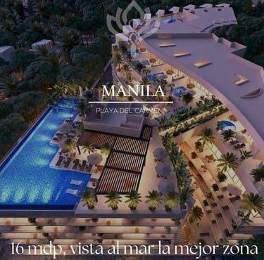 manila simca playa del carmen, departamento en venta con vista al mar en playa del carmen,