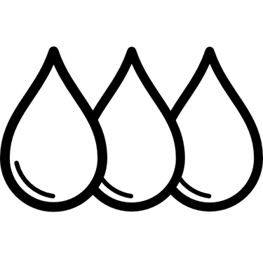 Icône 3 gouttes d'encre