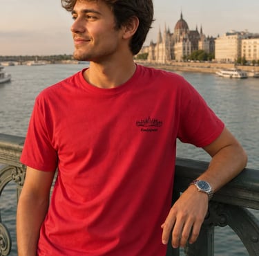Camiseta Parlamento Budapest en lifestyle Erasmus