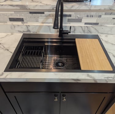 New workstation kitchen sink and countertop Dayton OH