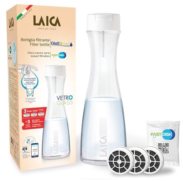 Laica Botella filtrante de Cristal Glassmart