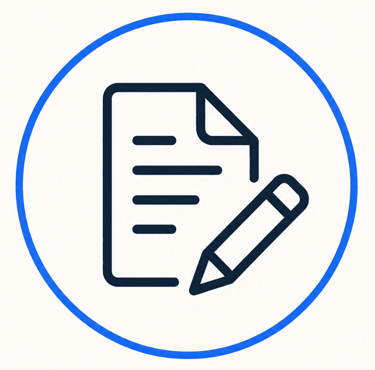 pictogramme rédaction SEO, création de contenu