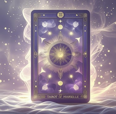 nathalie bouhours tarothérapie Voyage de l'âme médiumnité carte de tarot violet