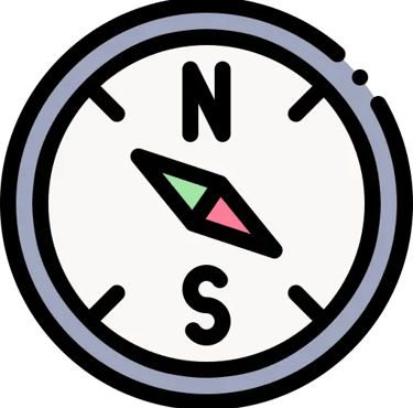 Boussole cap Nord