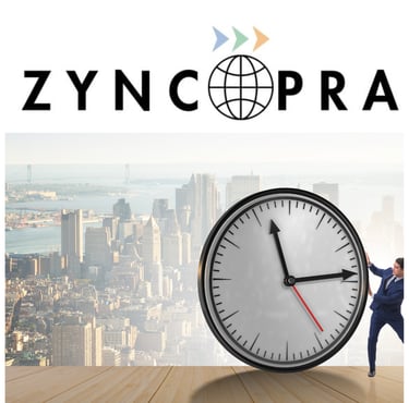 Comunicación efectiva y gestión del tiempo con Zyncopra para negocios internacionales.