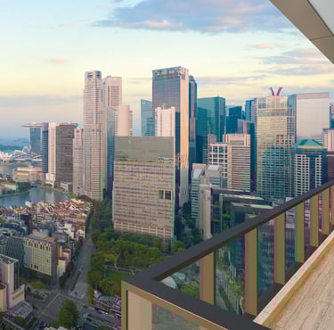 Union Square Residences Balcony Overlooking Singapore Skyline