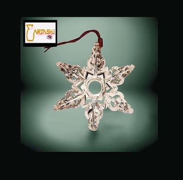 star wooden handmade antique white forever