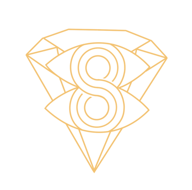 logo Double Regards, symbole de qualité premium, regards complémentaires et chemin d'abondance