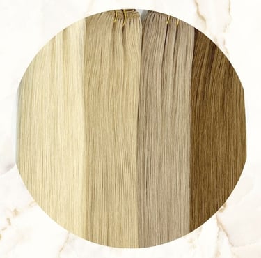 Gefärbte Echthaartressen