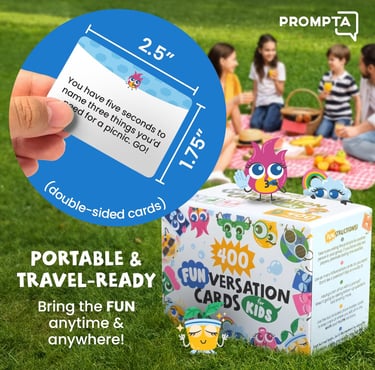 Conversation cards for kids that are fun for travel
