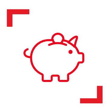 icone illustrant une tirelire avec une pièce de monnaie pour évoquer l'épargne