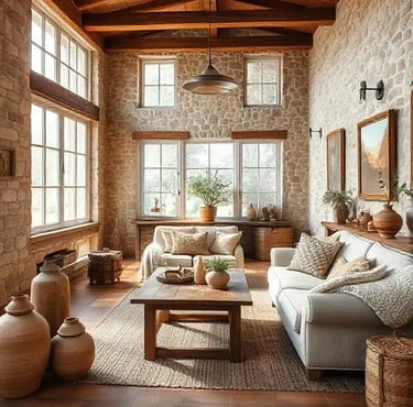 Warm Rustic Living Room Ideas : Cozy Modern Farmhouse Decor