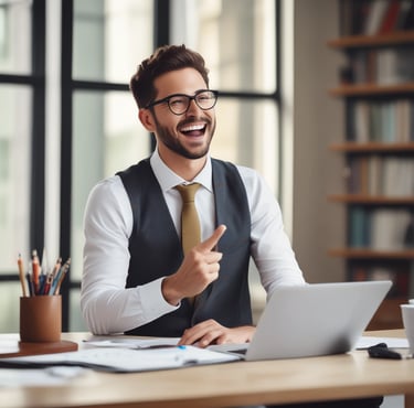 Two individuals in business attire are standing near glass doors with the phrase 'Invest Europe' etched on them. One person is holding a smartphone.
