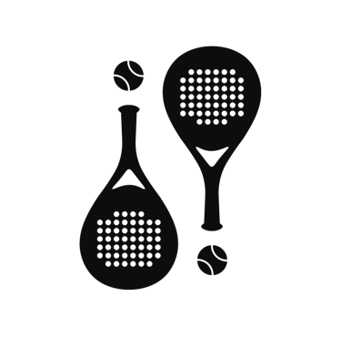 ¡Padel Padel! short form logo in black