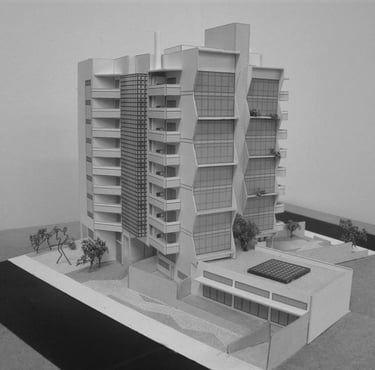 maquete física edifício residência moderno arqmaisart