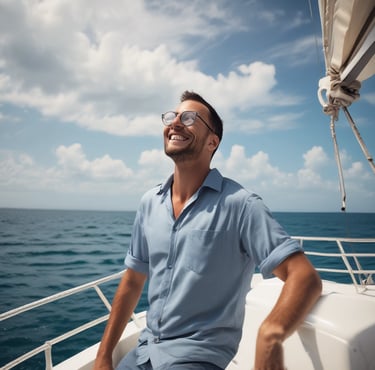 A smiling woman sitting in a cozy therapy room.