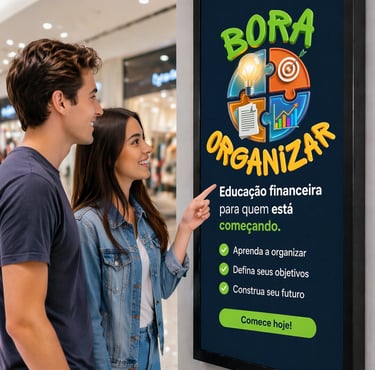 imagem da logo marca do blog bora organizar.