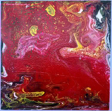 Toile tableau lampe Ligne couleurs maxime Risbourque