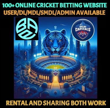ONLINE CRICKET BETTING ID AVAILABLE DL MDL SMDL MASTER ID SUPER MASTER ID ADMIN ID AVAILABLE 