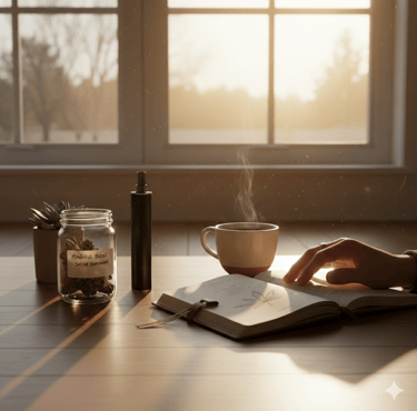 Calm morning light through a window, representing thoughtful and responsible cannabis choices
