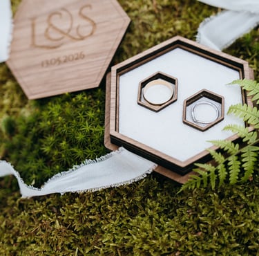 Décoration mariage éco-responsable en forêt
