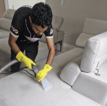 Limpeza e higienização de estofados em Taguatinga DF