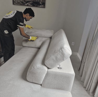 Limpeza e higienização de estofados na Asa Norte e Asa Sul DF