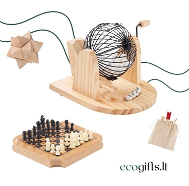 Tvarūs žaidimai, galvosūkiai su įmonės atributika | ecogifts.lt