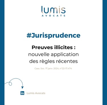 un visuel indiquant une jurisprudence