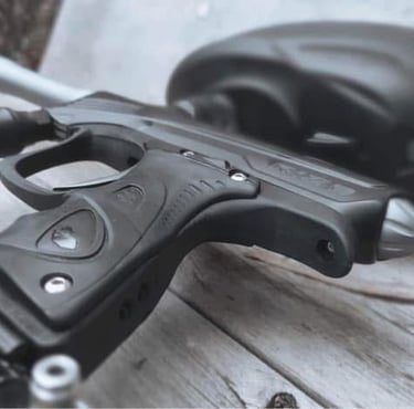 Lanceur utilisé chez Corsican Paintball à Anghione en Corse