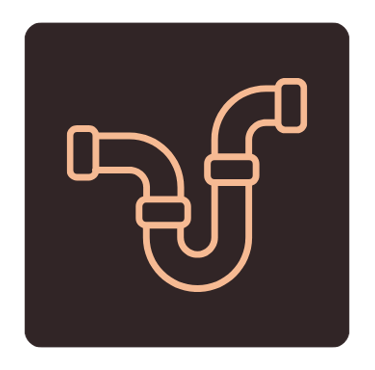 Line art illustration depicting a pipe related to pipe welding.