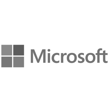 microsoft logo in grey
