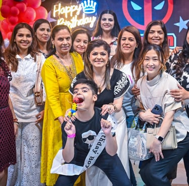 Family & Friends Family Gathering in Kids Birthday Celebration at Wupi Trampoline Park