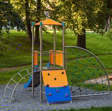 Žaidimų aikštelių kompleksai iš nerūdijančio plieno