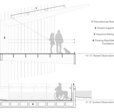 an architectural section drawing
