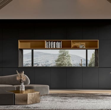 Living scuro emoderno