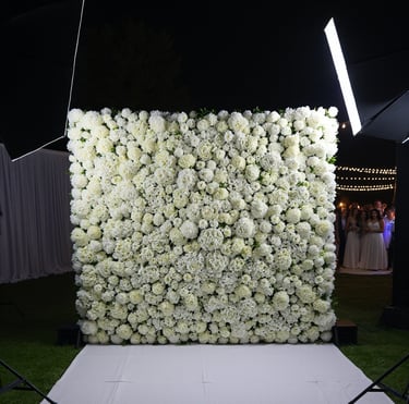 flower wall rental