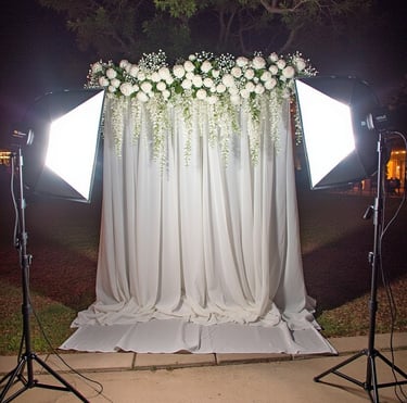 flower wall Photo Booth