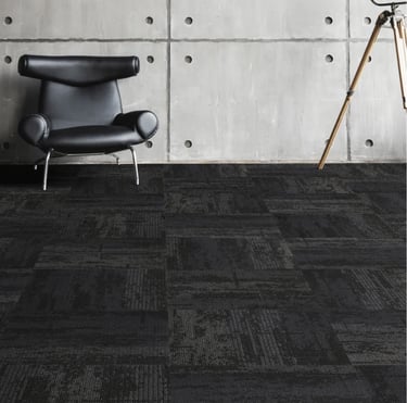 Irongate carpet tile collection featuring multiple commercial color option, ideal for office and retail interiors in London