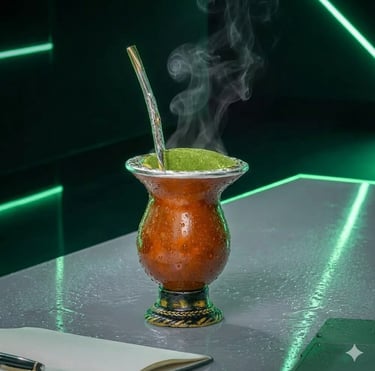 Imagem de um copo elegante de chimarrão