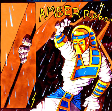 The Mummy emerges from his sarcophagus