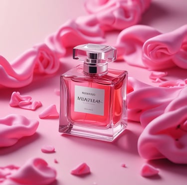 Close-up of a luxurious red lipstick with a soft glow background.