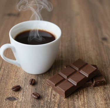 Close-up of a barista creating latte art on a cup of special coffee.