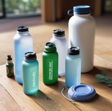 A cozy desk setup featuring an open habit tracker journal with colorful pens nearby.