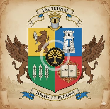 specializuoto DI agento dizainui siulomas tautkunu herbas