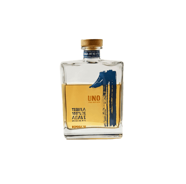a bottle of uno tequila reposado - premium tequila reposado 