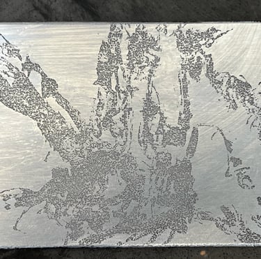 Aluminium plate detail