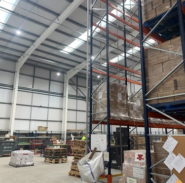 Pallet Racking and Shelving in Large Warehouse 