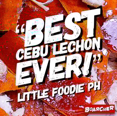 best cebu lechon ever review of boarcher cebu lechon house with lechon skin background